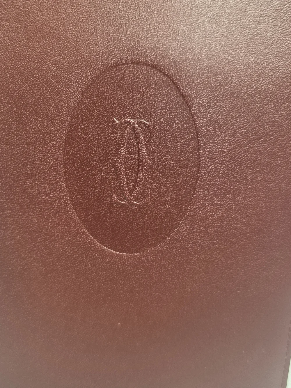 Cartier Burgundy Long Leather Wallet